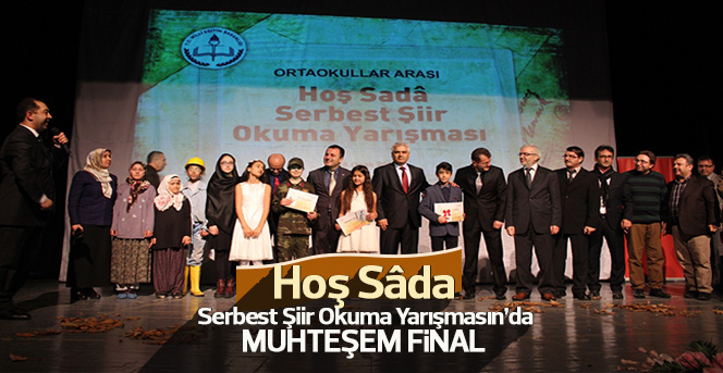 Hoş Sâda Serbest Şiir Okuma Yarışmasının final gecesi yapıldı