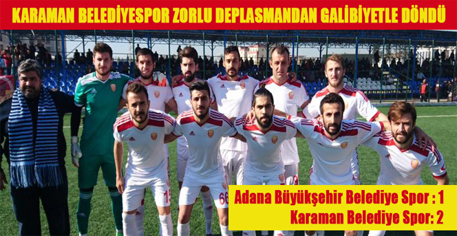 Karaman Belediyespor Zordu Deplasmandan Galibiyetle Döndü