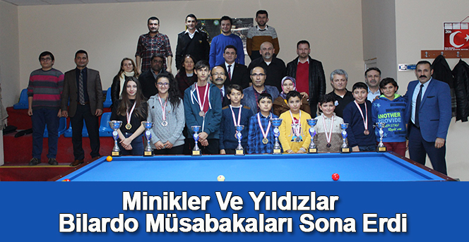 Minikler Ve Yıldızlar Bilardo Müsabakaları Sona Erdi