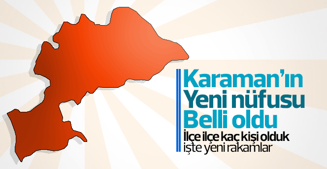 Karmanın yeni nüfusu belli oldu