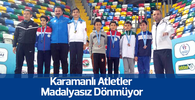 Karamanlı Atletler Madalyasız Dönmüyor