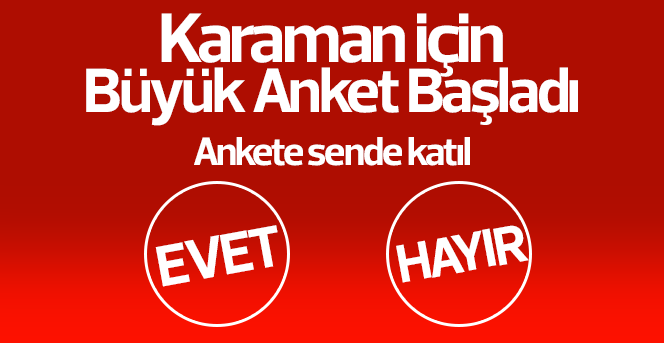 Karaman'ın Referandum Anketi