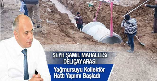 Yağmursuyu Kollektör Hattı Yapımı Başladı