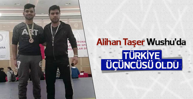 Alihan Taşer Wushu’da Türkiye Üçüncüsü Oldu