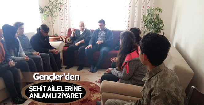 Gençler'den  Şehit Ailelerine Ziyaret