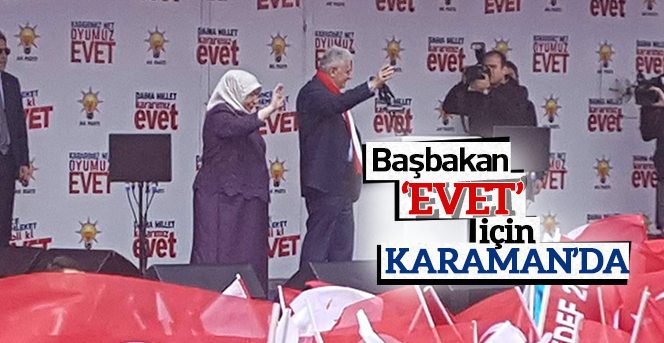 Başbakan EVET İçin Karaman'da