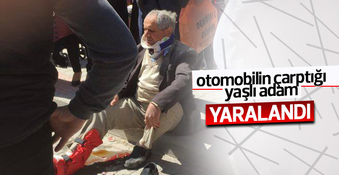 Karaman’da otomobilin çarptığı motosikletli yaşlı adam yaralandı